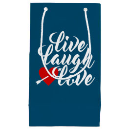 Live Laugh Love Valentine Calligraphy | Bolsa de r