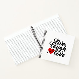 Live Laugh Love Valentine Calligraphy | Cuaderno