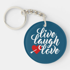 Live Laugh Love Valentine Calligraphy | Llavero
