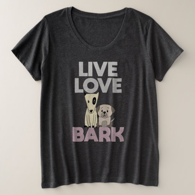 Live Love Bark (Anverso del diseño)
