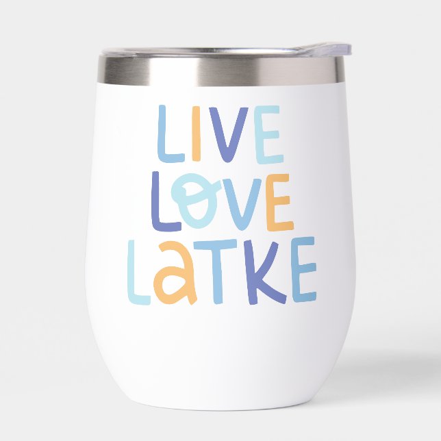Live Love Latke Hanukkah Design (Izquierdo)