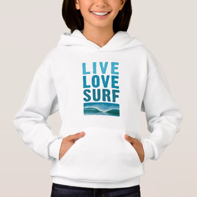 Live, Love, Surf Sweatshirt (Anverso)