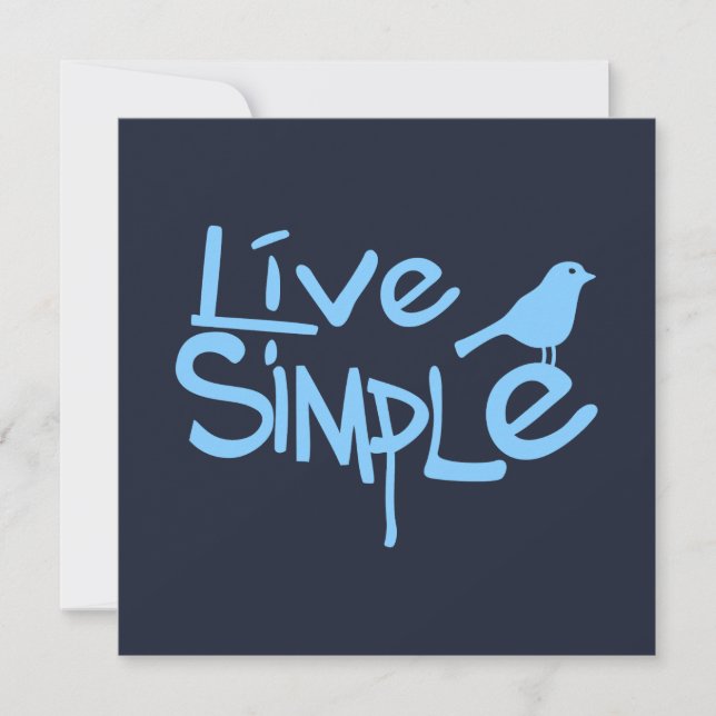 Live Simple (Anverso)