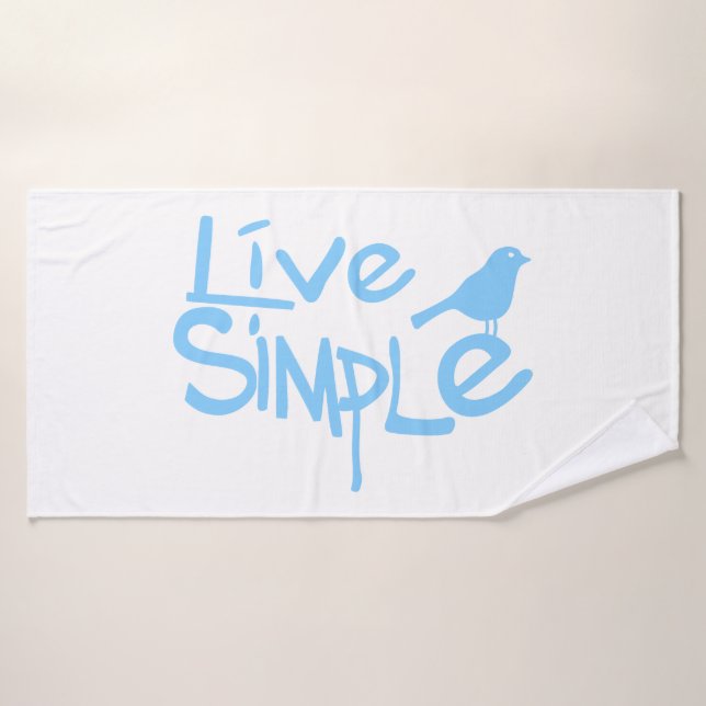 Live Simple (Toalla de baño)