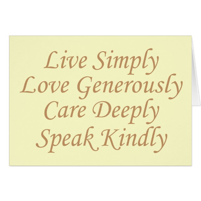 Live Simply amarillo (Anverso (Horizontal))