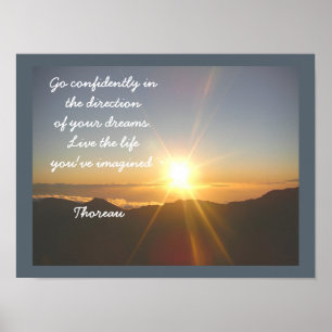 Live the Life — Cita de Thoreau - impresión de art