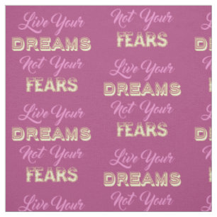 Live Your Dreams tela de color personalizado