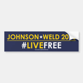#LIVEFREE libertario de la pegatina para el