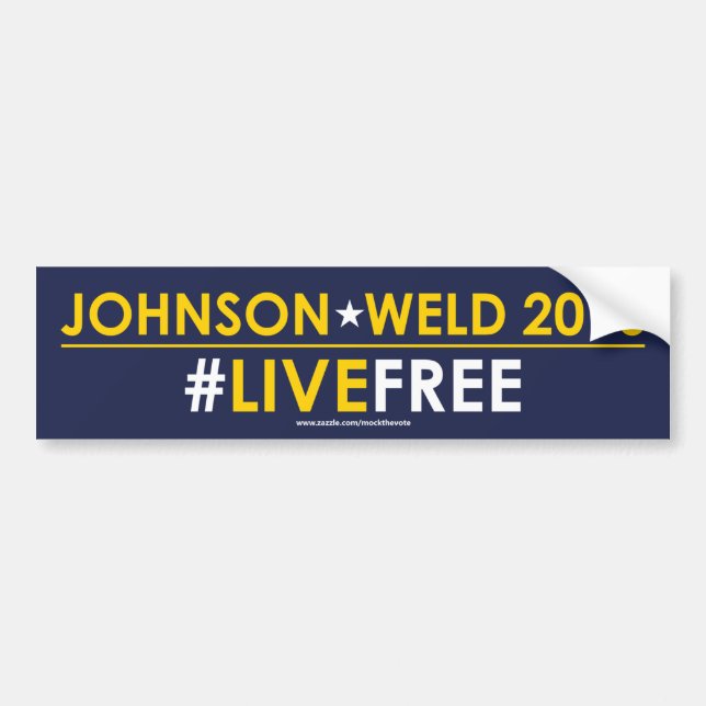 #LIVEFREE libertario de la pegatina para el (Frente)