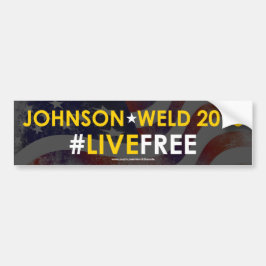 #LIVEFREE libertario de la pegatina para el