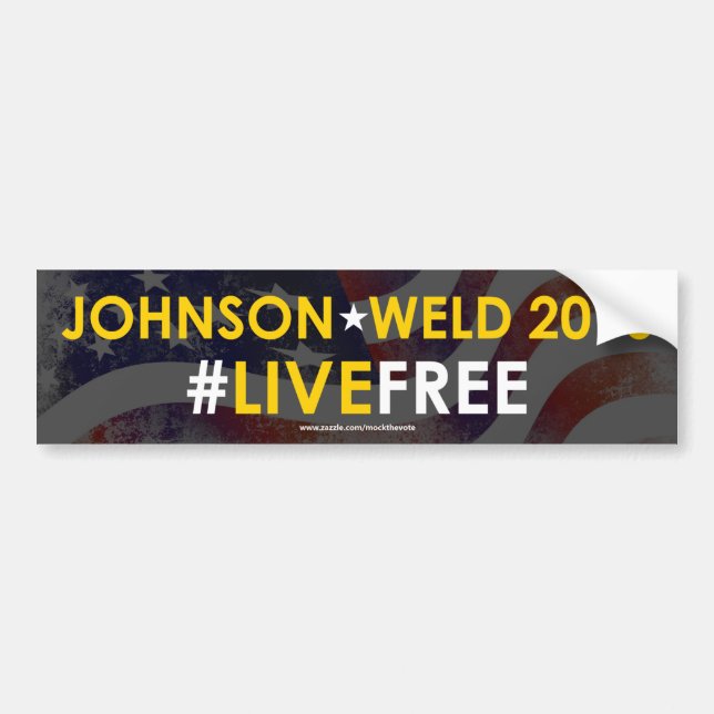 #LIVEFREE libertario de la pegatina para el (Frente)