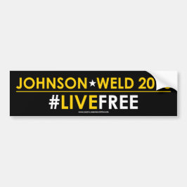 #LIVEFREE libertario de la pegatina para el