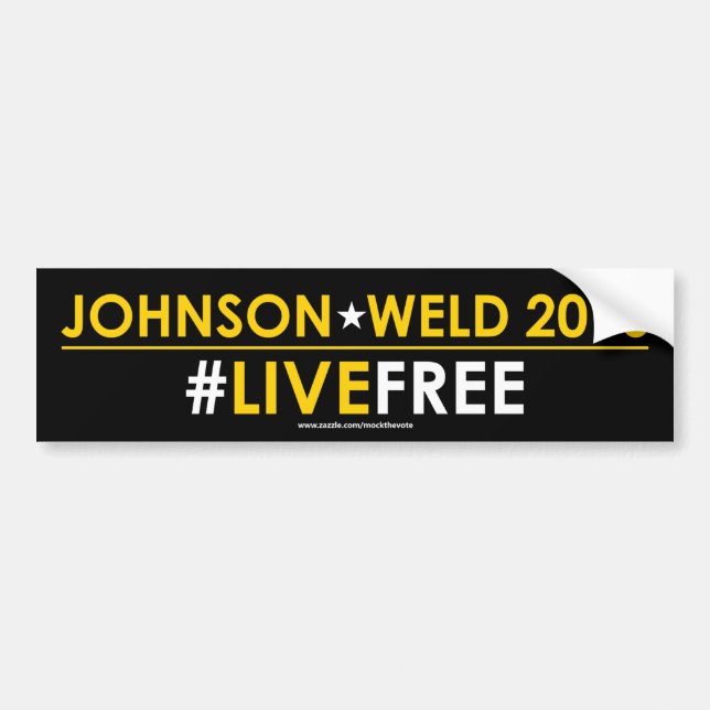 #LIVEFREE libertario de la pegatina para el (Frente)