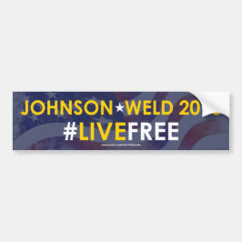 #LIVEFREE libertario de la pegatina para el