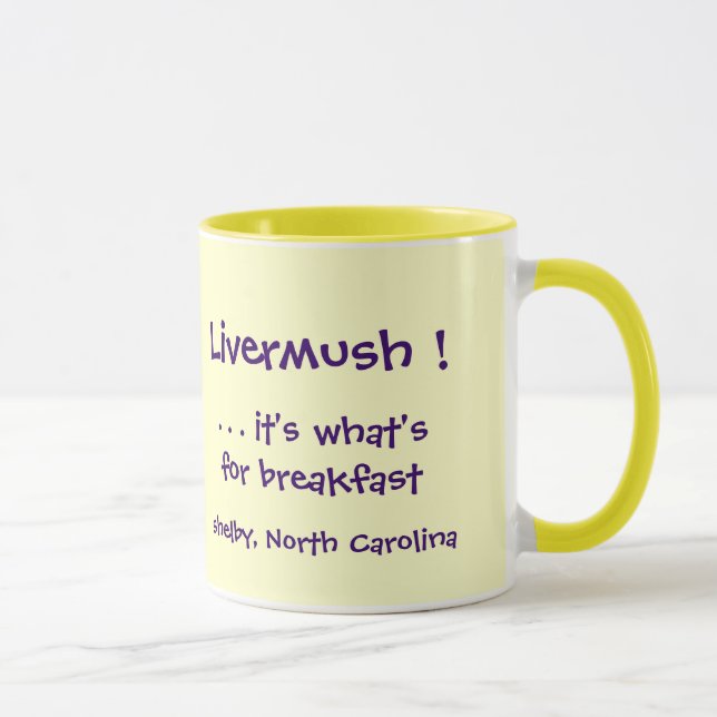 ¡Livermush! Es cuál está para la taza del desayuno (Derecha)