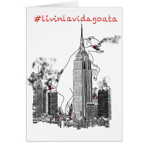 Livin La Vida Goata gritando lema de Goat New York