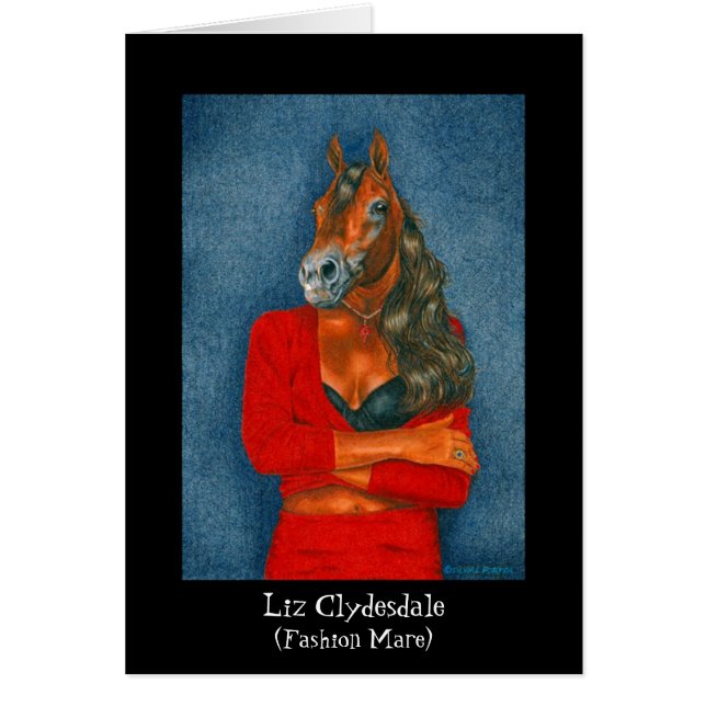 Liz Clydesdale (yegua de la moda) (Frente)