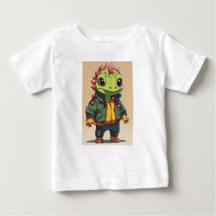 Lizard de bebé adorable en Desi de la camiseta de