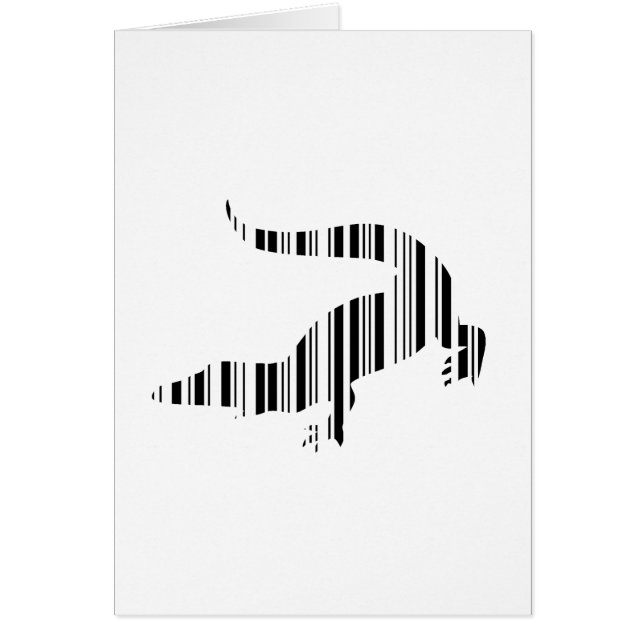 LIZARD REPTILE BAR CODE Crocodile Barcode Pattern (Frente)