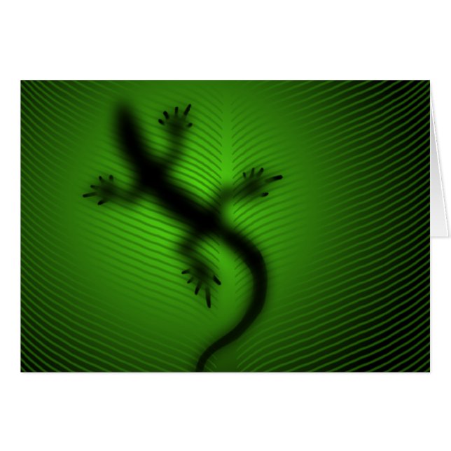 Lizard Silhouette (Anverso (Horizontal))