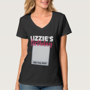 LIZZIE ITu2019S MI CUMPLEAÑOS RÓTULO MI CAMISA Ado