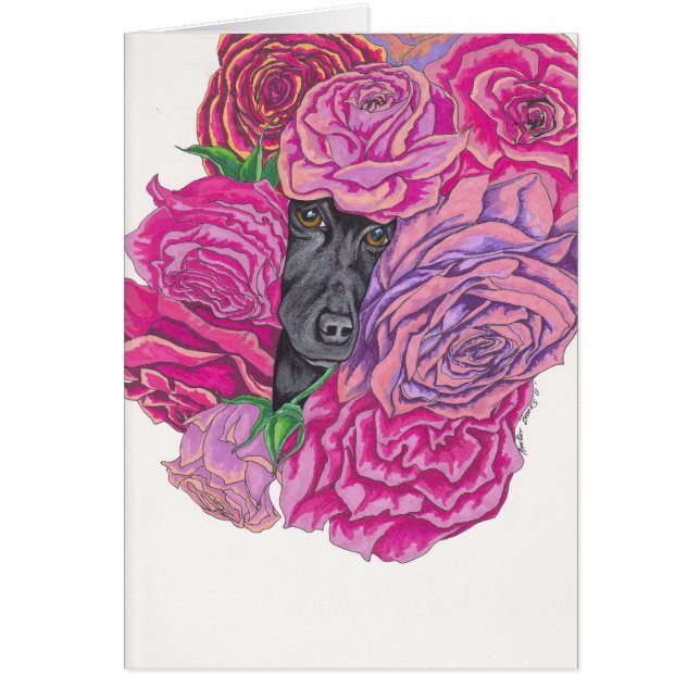 Lizzy y rosas (Frente)