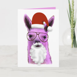 Llama a Navidades rosados de Guay! Tarjeta de navi