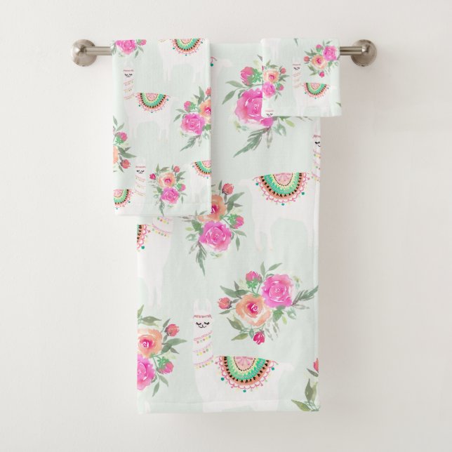 Llama acuarela sobre la menta (In situ)