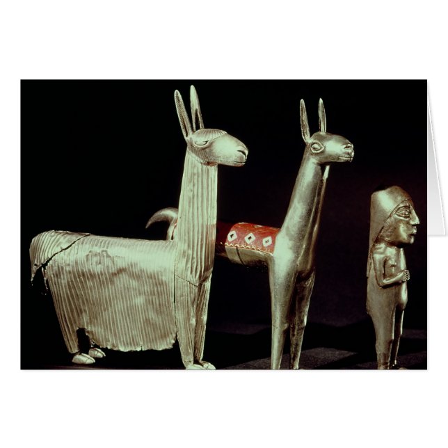 Llama, alpaca y mujer (Anverso (Horizontal))