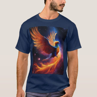 Llama Astral: camiseta Nebula Phoenix Design