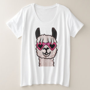 Llama cuta con gafas