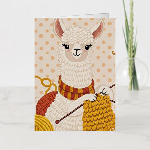 Llama de dibujos animados que lleva una bufanda de