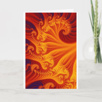 Llama del fractal - tarjeta