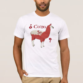 ¿Llama del SE de Como del ¿? Camiseta de la moda