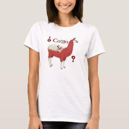 ¿Llama del SE de Como del ¿? Camiseta de la moda