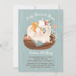 Llama dulce y ducha Momma Baby Invitaciones