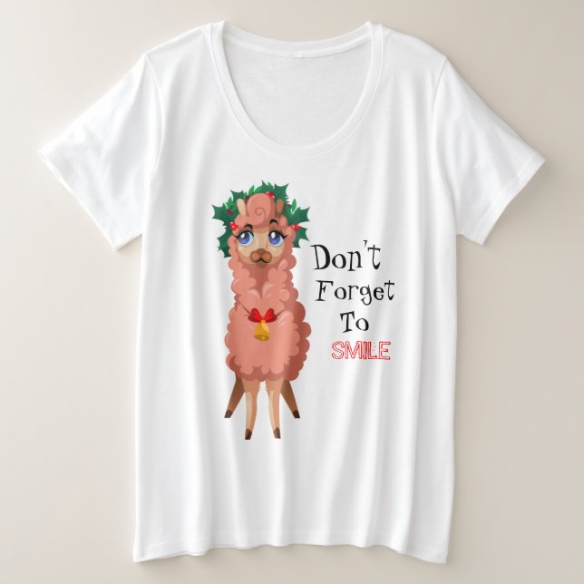 llama en Navidades (Anverso del diseño)