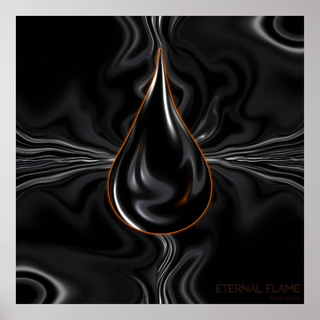 Llama Eterna - Arte digital de fantasía de IA (Frente)