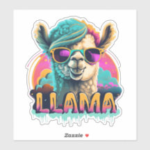 Llama Explora nuestra colección de Pegatinas de Ll
