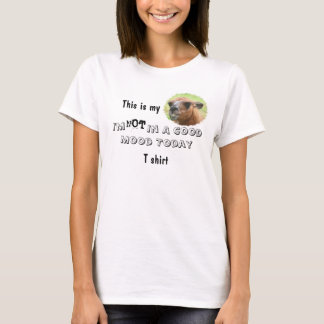 Llama furiosa camiseta graciosa de mal humor