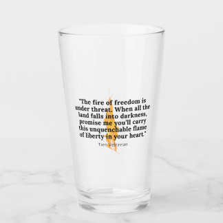 Llama inexorable - Tumbler de vidrio