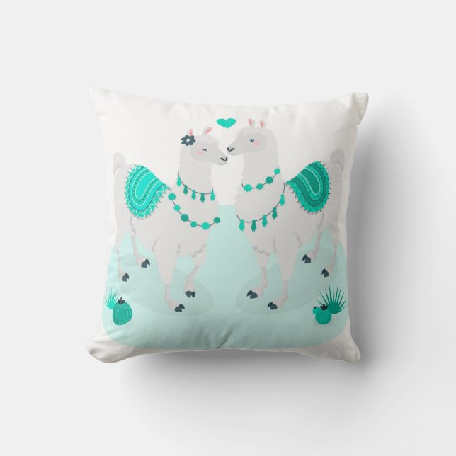 llama mama tirando almohada (Anverso)