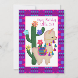 ¡Llama más guapa! Feliz cumpleaños, niña pequeña
