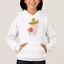 Llama mexicana, llamada cuta, alpaca cuta, sombrer