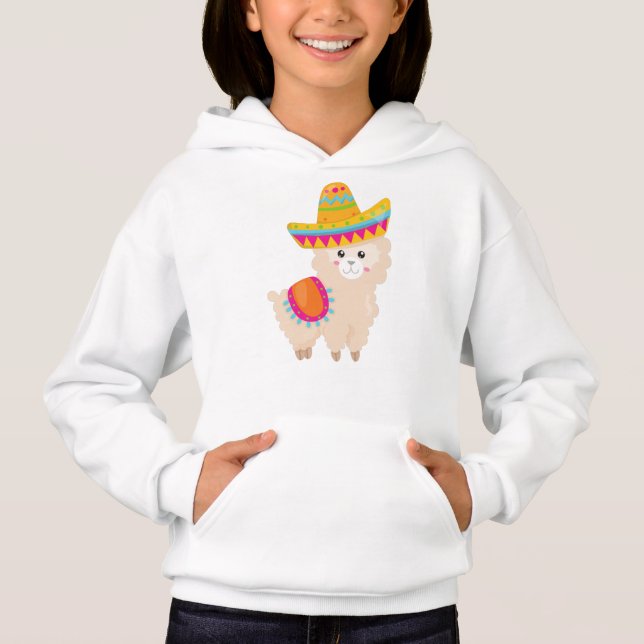 Llama mexicana, llamada cuta, alpaca cuta, sombrer (Anverso)