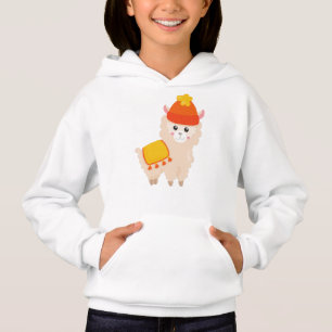 Llama otoñal, Cute Llama, Alpaca, Llama Con Gorra