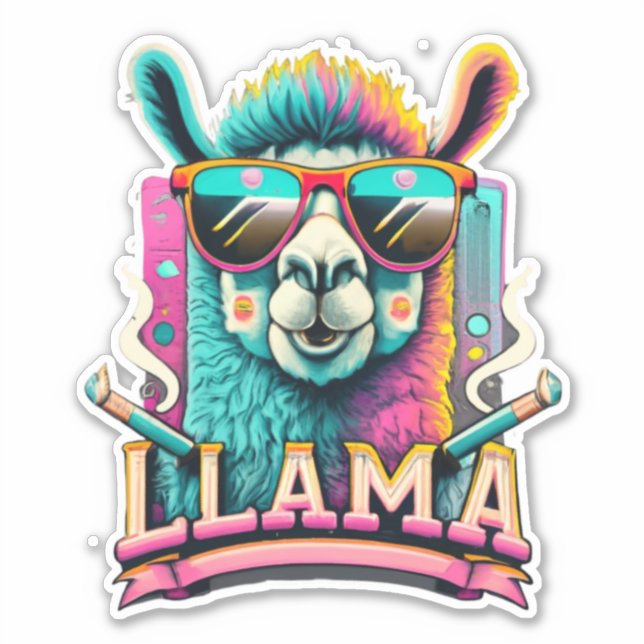 Llama Pegatina tu dosis diaria de cualidad (Anverso)