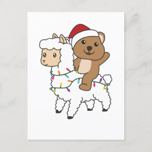 Llama Quokka Navidad Nieve Animales de Invierno