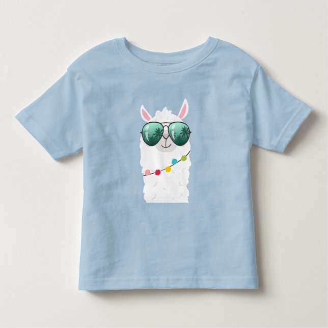 Llama Rama Cumpleaños Partido Camiseta Chica Alpac (Anverso)