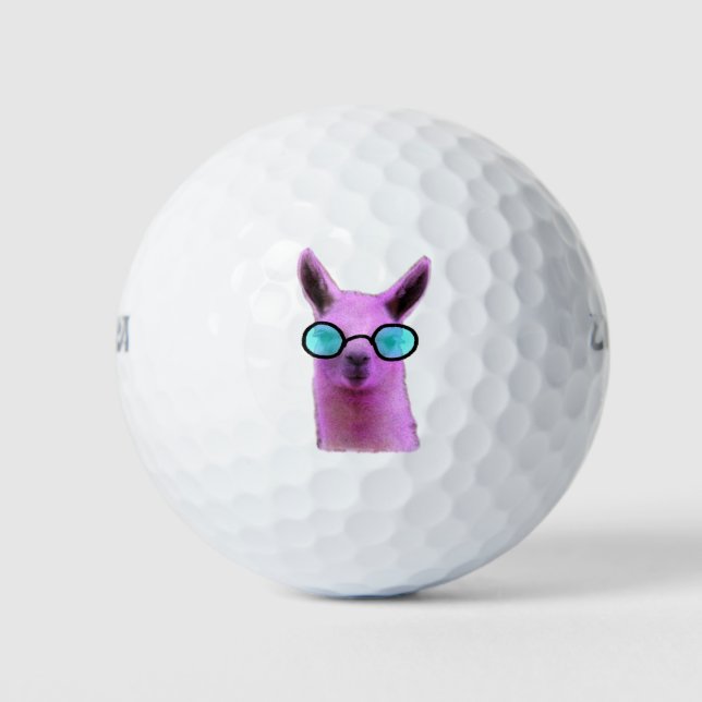Llama rosa Guay! Pelotas de golf (Anverso)